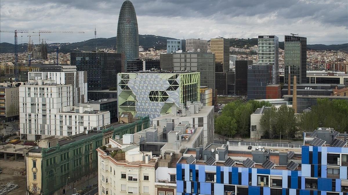 La torre Agbar en Barcelona.