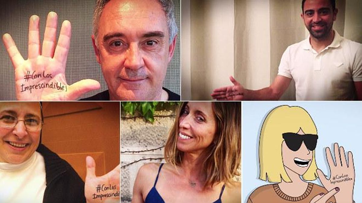 La Caixa llança la campanya #AmbElsImprescindibles amb cares famoses com les de Ferran Adrià i Xavi Hernàndez, per reconèixer la tasca social de persones i entitats.