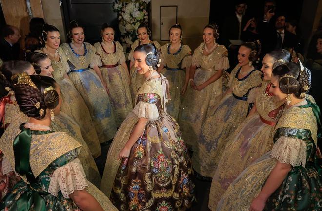 Salida de Carmen Prades con el espolín "Terreta"