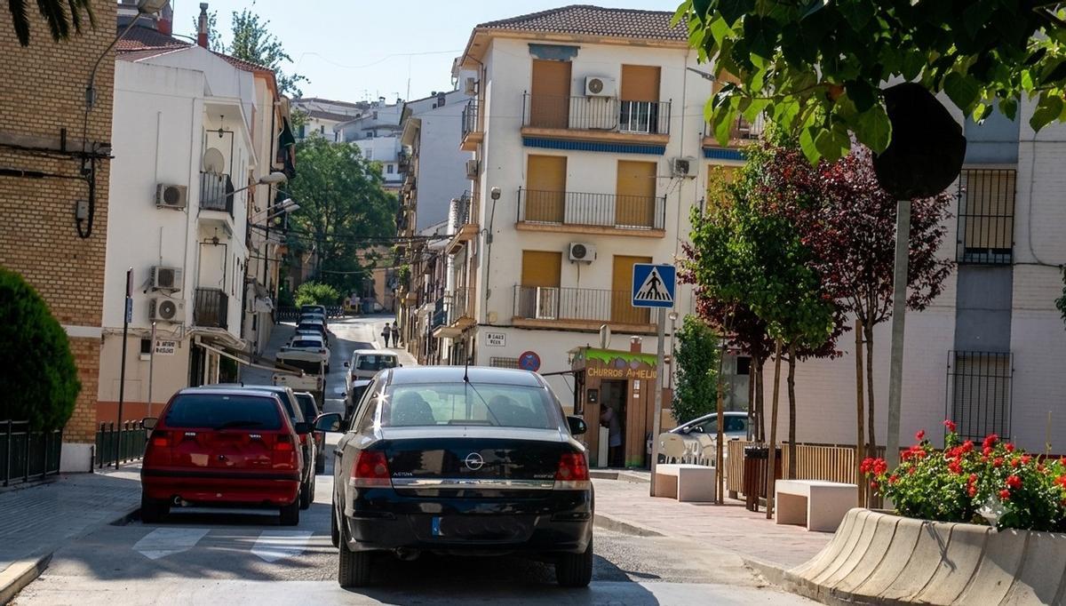 Avenida de América, en el barrio de La Inmaculada de Priego.
