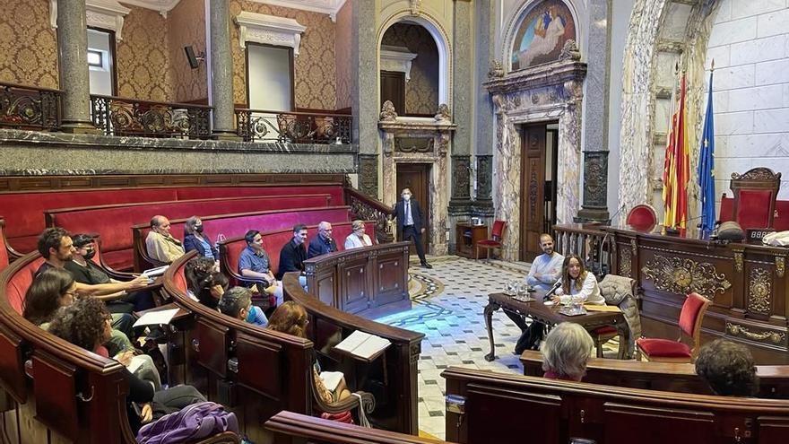 Representantes de varias entidades culturales se reunieron el jueves con Glòria Tello.