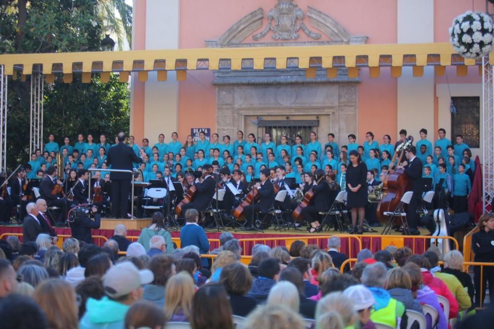 Misa d'Infants en la plaza d la Virgen de València 2018