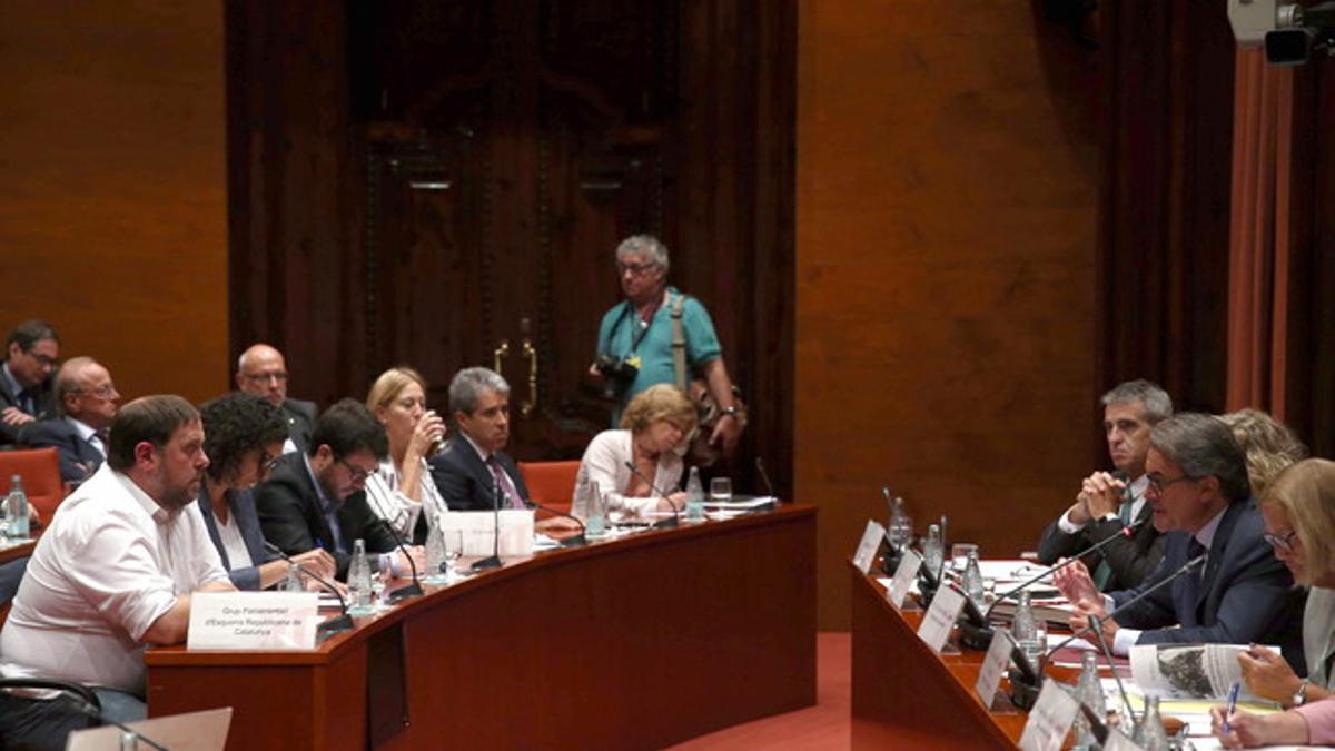 Artur Mas ante la Comisió Permanent.