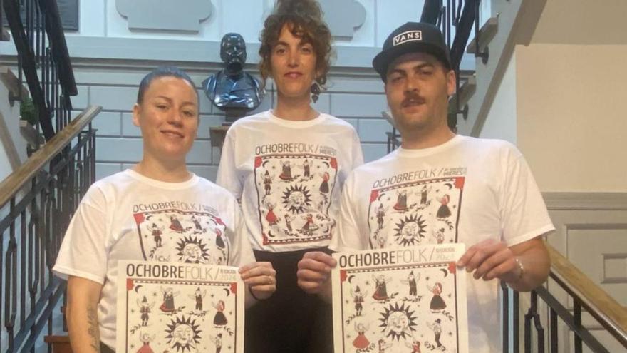 Música, baile, talleres y juegos en el undécimo &quot;Ochobre folk&quot; de Mieres