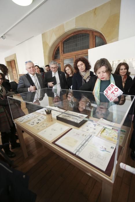 nauguración de la muestra "Imaginar la educación. 50 años con Frato" en el Edificio Histórico.