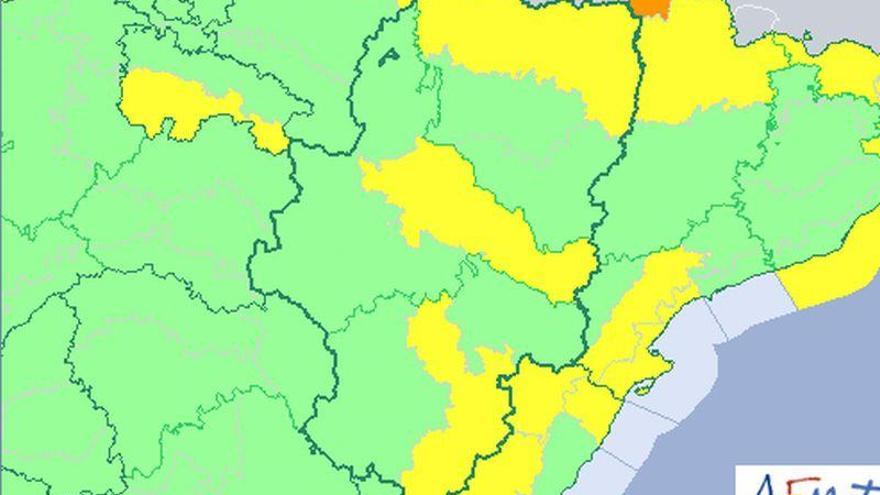 Alerta amarilla por nevadas y riesgo de aludes en el Pirineo oscense