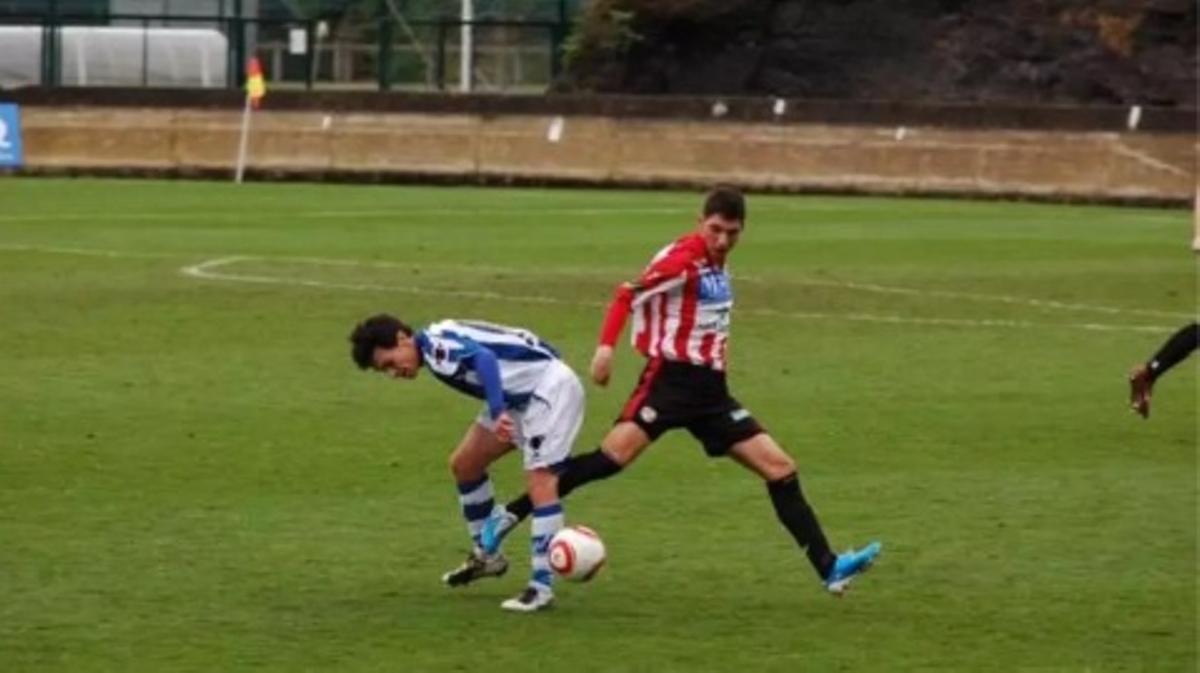 Carlos Ramos, en Zubieta, hace 14 años, en su debut