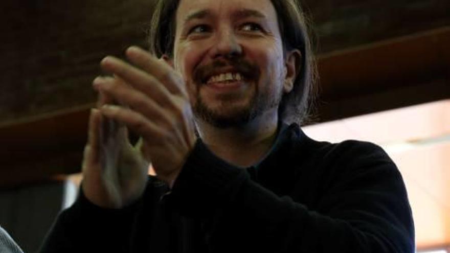 El secretari general de Podem, Pablo Iglesias, ahir.