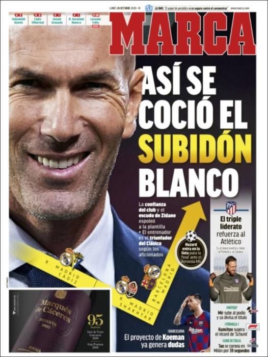 Portada MARCA lunes 26 octubre 2020