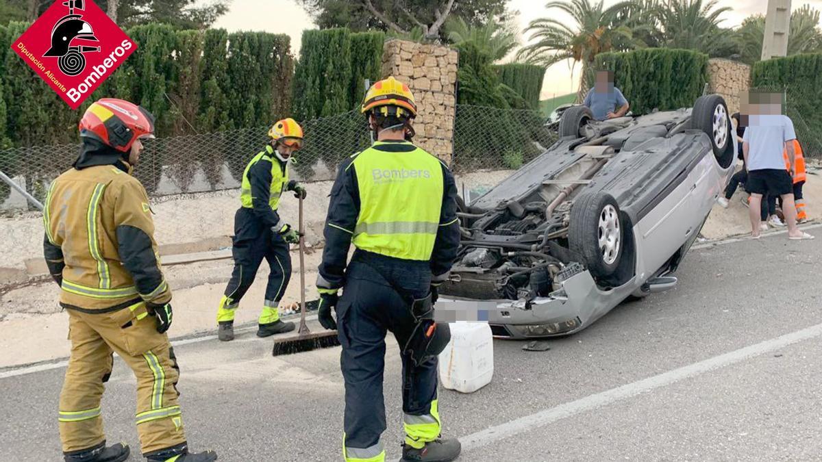 El accidente en el camí del Llandero de Benidorm.