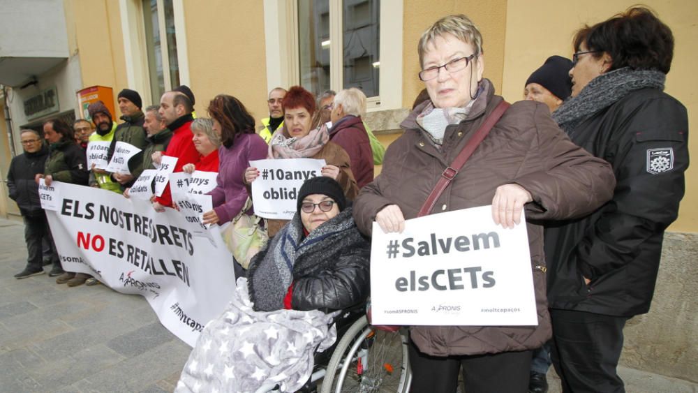 Protesta de les entitats socials a Blanes