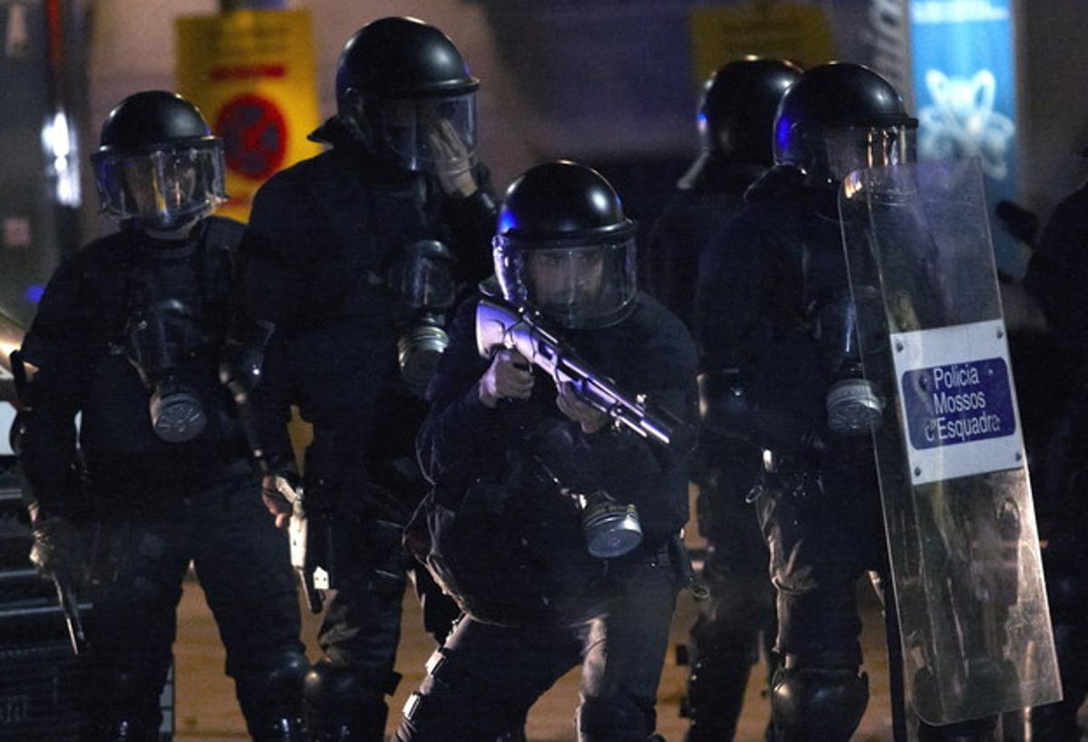 Imagen de archivo de un grupo de mossos