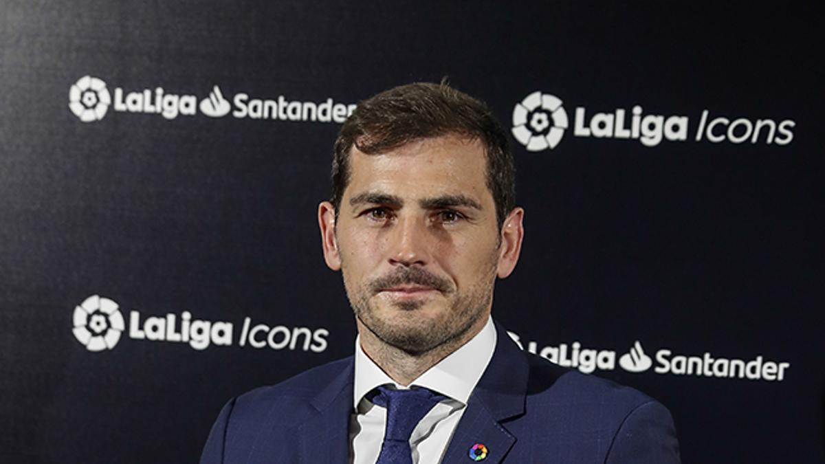 Iker Casillas durante un acto promocional