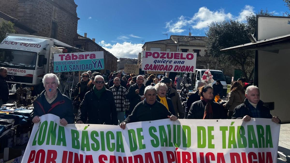 Movilización por la sanidad en Tábara (archivo)