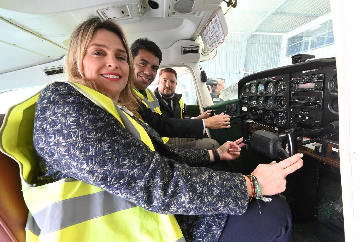 Presentación de Justo Vellón como director y visita al aeropuerto de Castellón