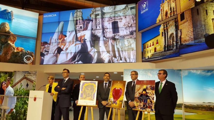 Presentación del stand de la Región de Murcia en Fitur.