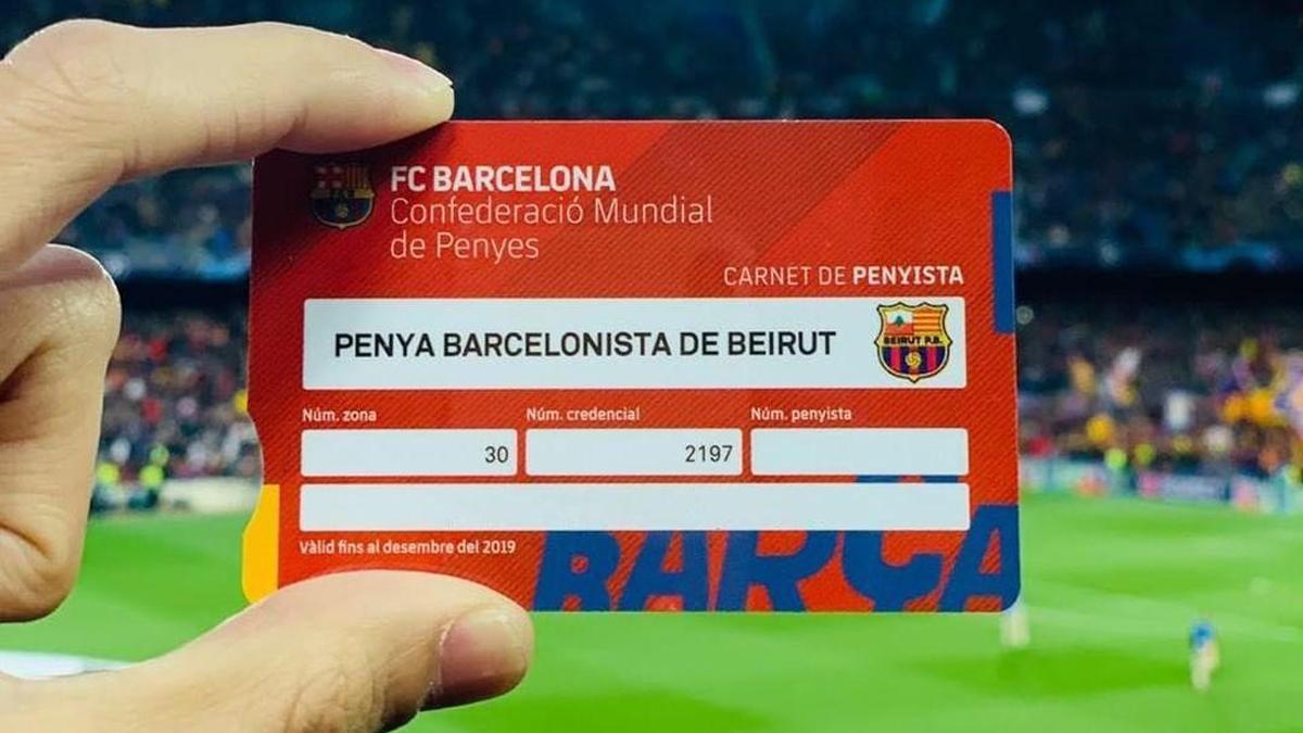 El Carnet de Peñista identifica al peñista como tal y lo vincula a la masa social del FC Barcelona