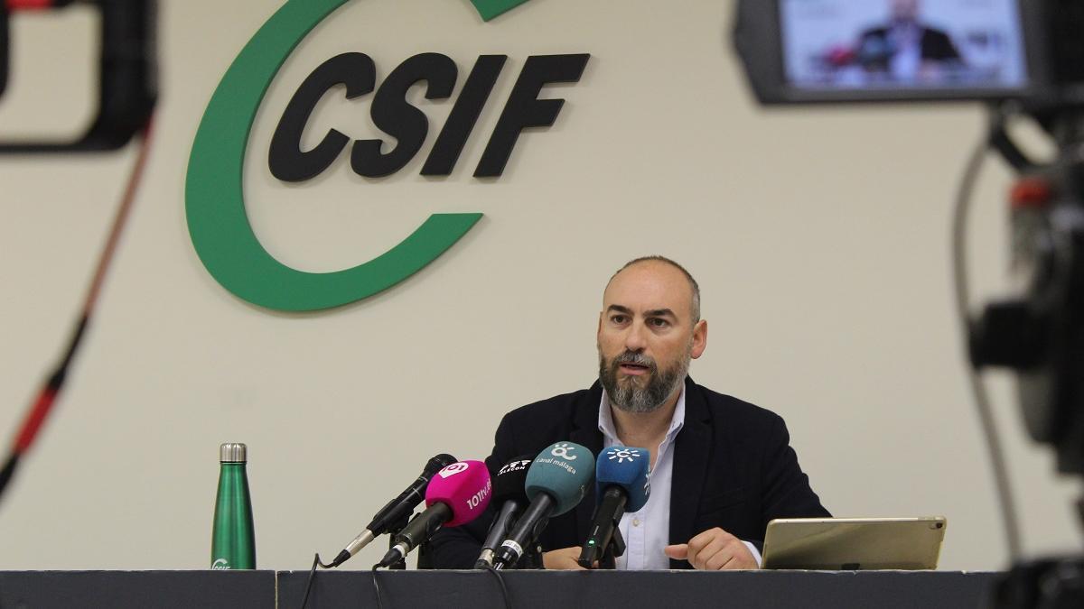 El responsable de CSIF Educación en Málaga, Francisco González.