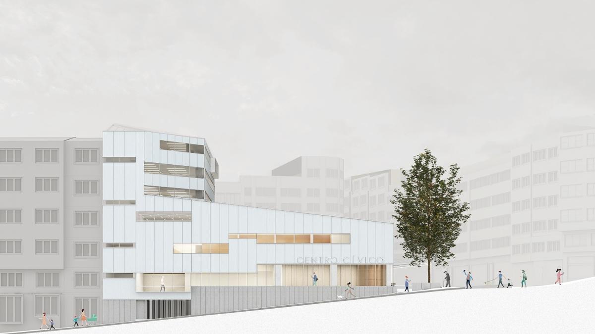 Imagen virtual del centro de salud de Santa Lucía