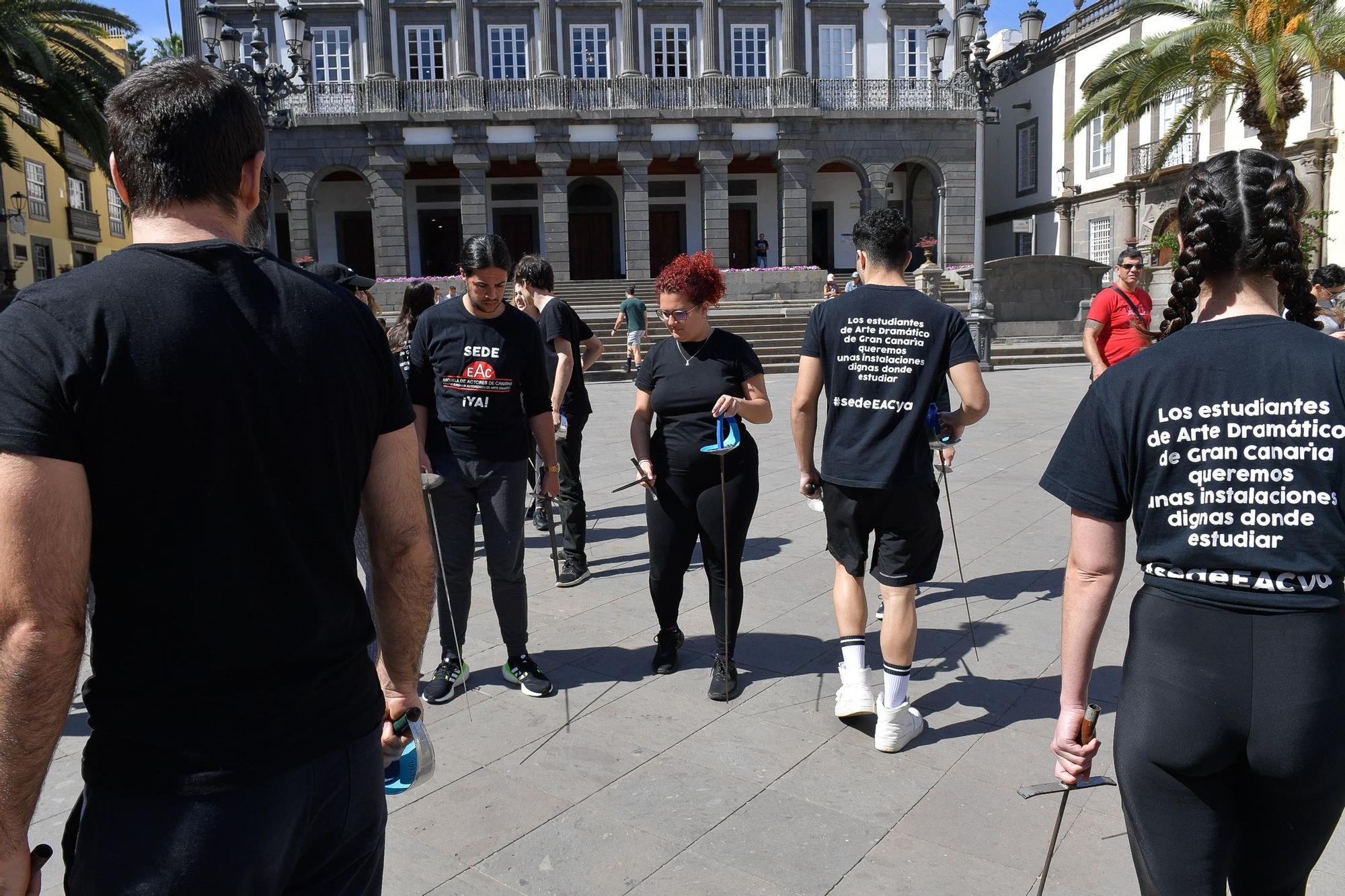 Nueva protesta de la Escuela de Actores de Canarias