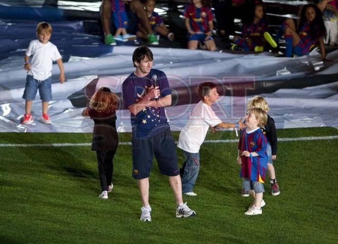 El Camp Nou acogió la fiesta de la Liga