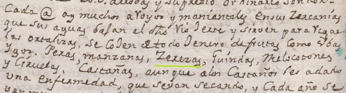 Cerezas El Torno, 1786. Respuestas a Tomás López