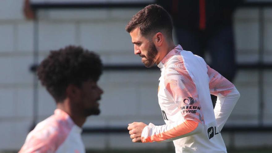 José Luis Gayà, durante el entrenamiento del viernes.