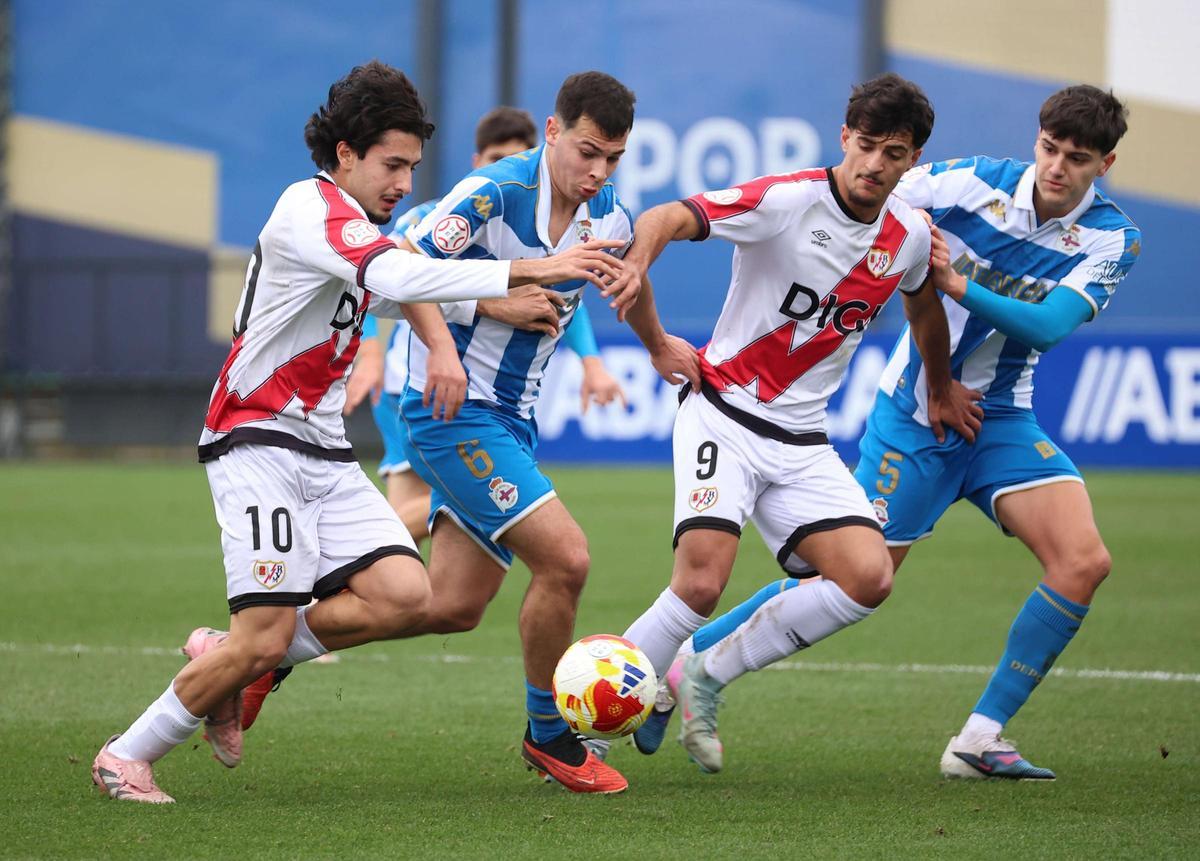Partido del Dépor juvenil ante el Rayo este curso