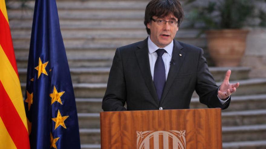 Der von der Zentralregierung abgesetzte katalanische Ministerpräsident Carles Puigdemont.