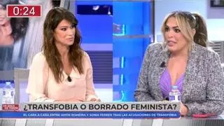 Amor Romeira, contra a la transfobia de Sonia Ferrer en directo: "Tú te has aumentado el pecho"