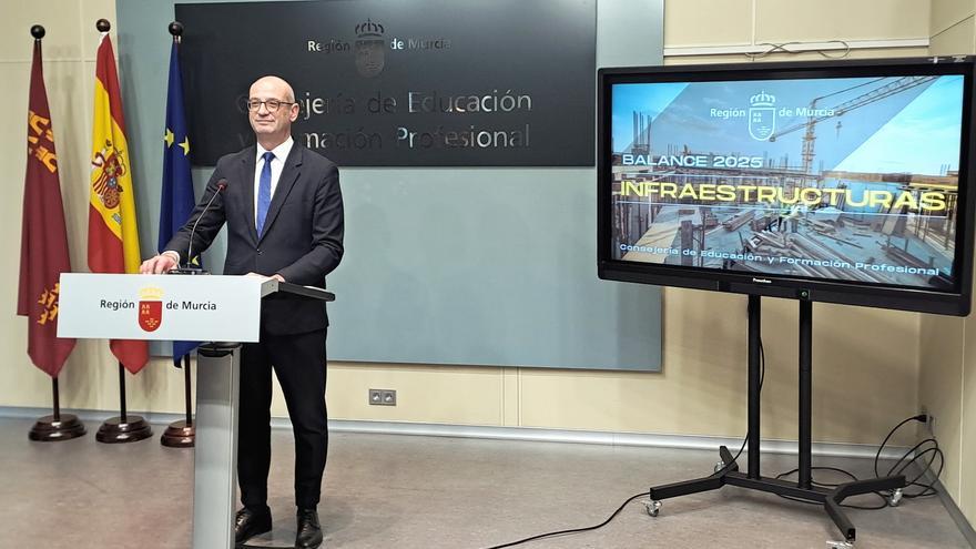 Educación invirtió 34 millones en 2025 en nuevos centros y la mejora de su eficiencia energética