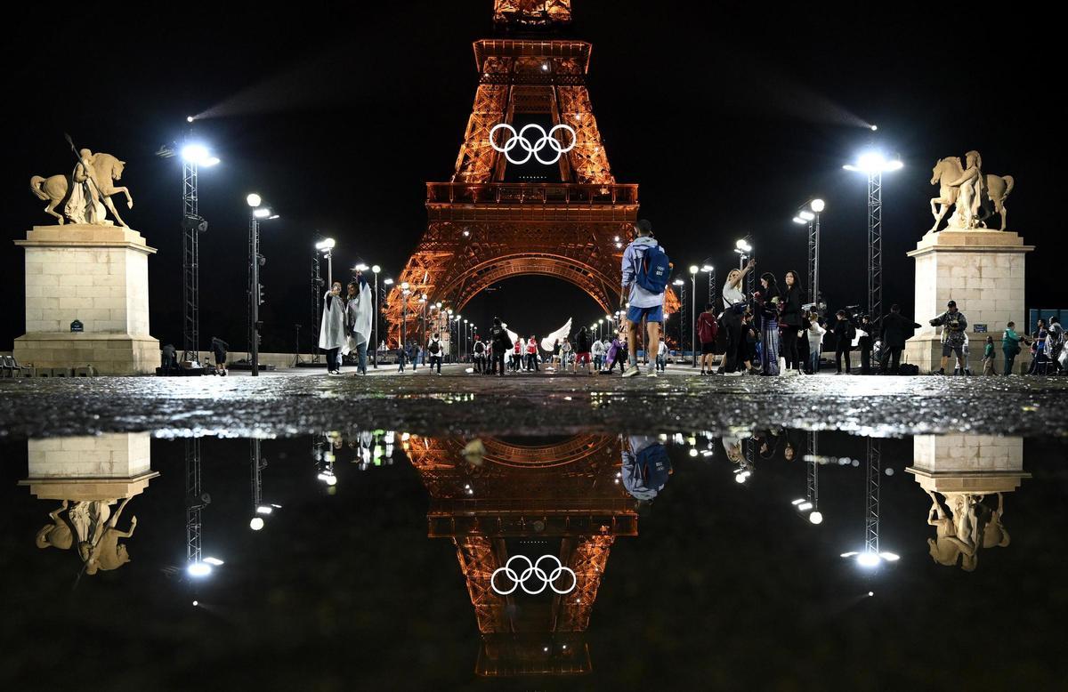 La lluvia empapa la ceremonia inaugural de los Juegos Olímpicos de París