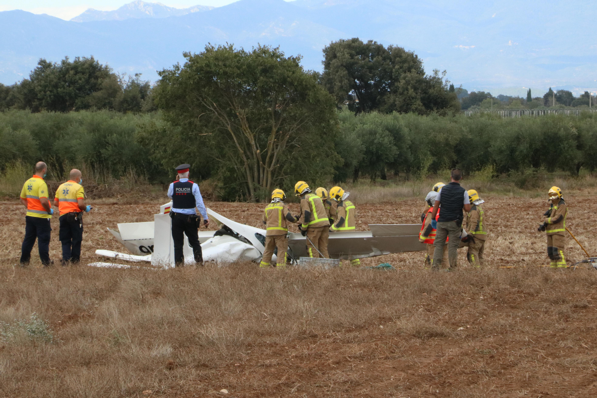 Accident mortal d'un ultralleuger a Viladamat