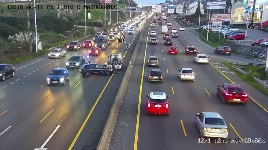 Dos accidentes causan retenciones en Alfonso Molina y Pocomaco