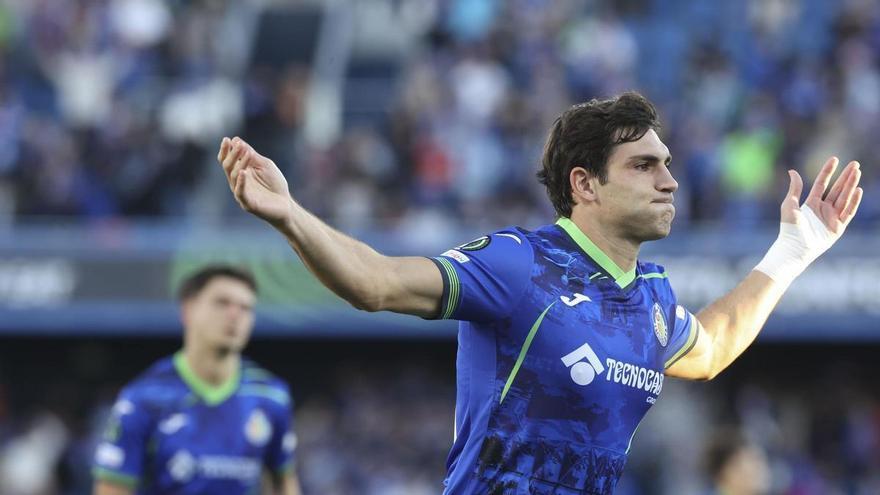 Iván Azón, exdelantero del Real Zaragoza, se estrena en Europa con el Getafe con gol y con una derrota abultada: "No podemos conceder este tipo de errores"