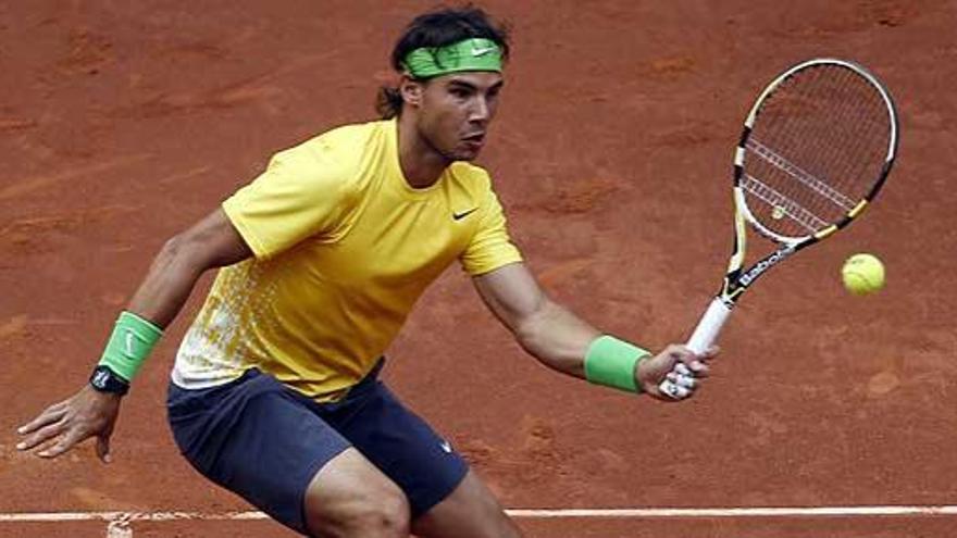 Rafa Nadal, en un momento del partido