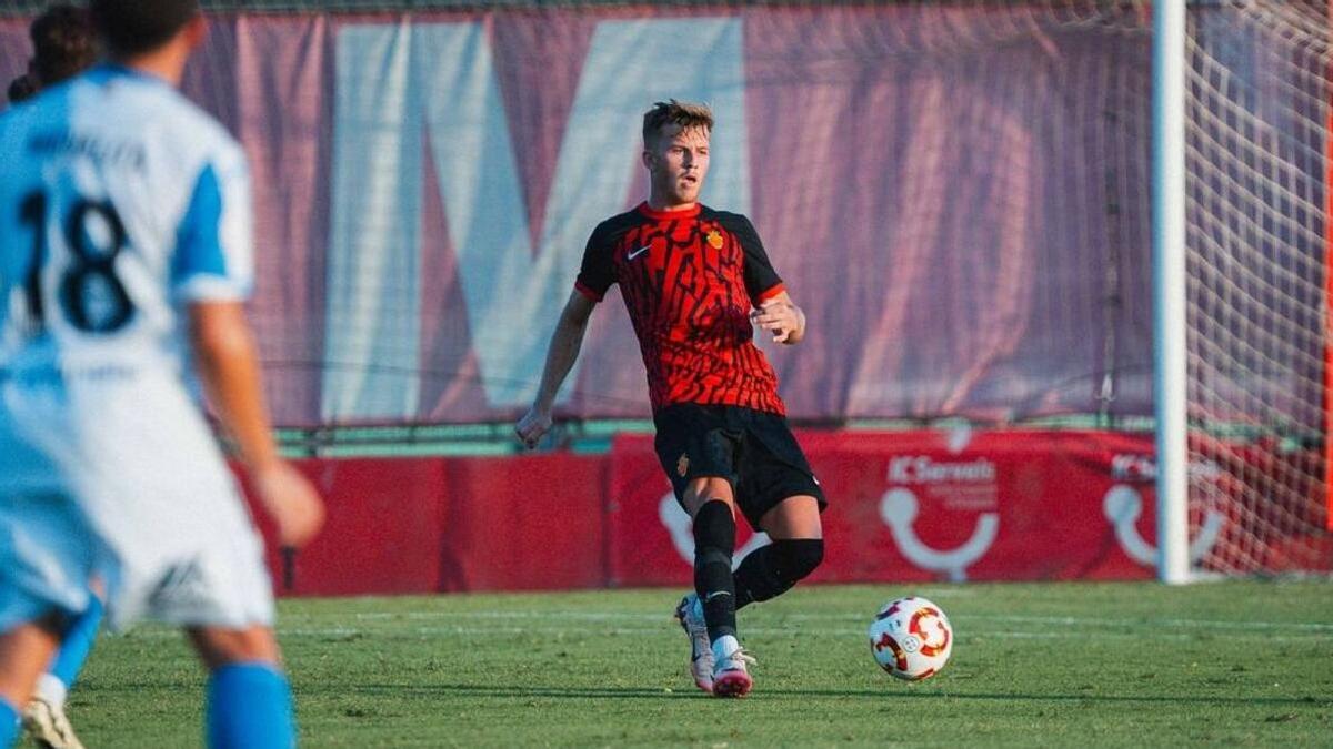 Sebastian Wade, en un partido con el filial esta pretemporada