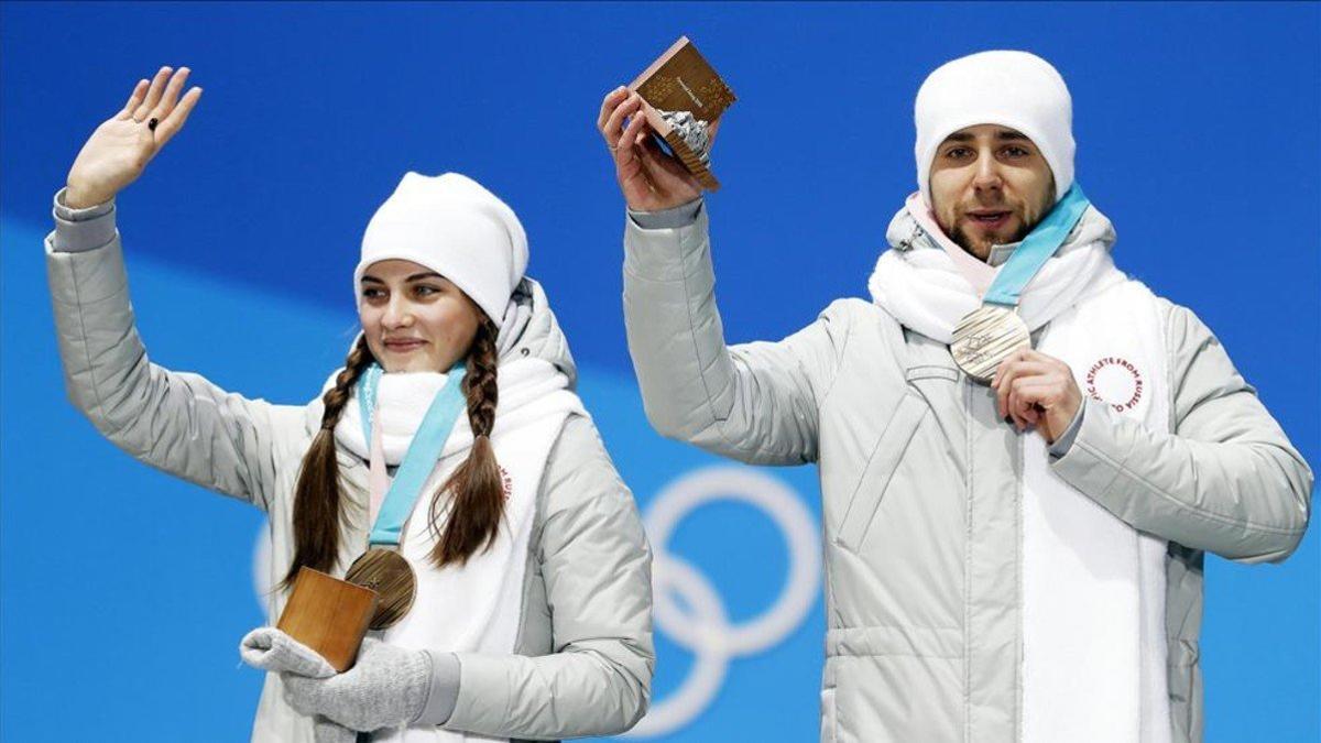 La pareja rusa, desposeída del bronce en curling mixto