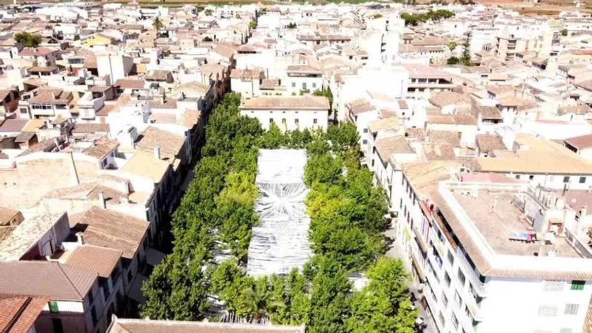 Una imagen de la Plaça Major de sa Pobla.
