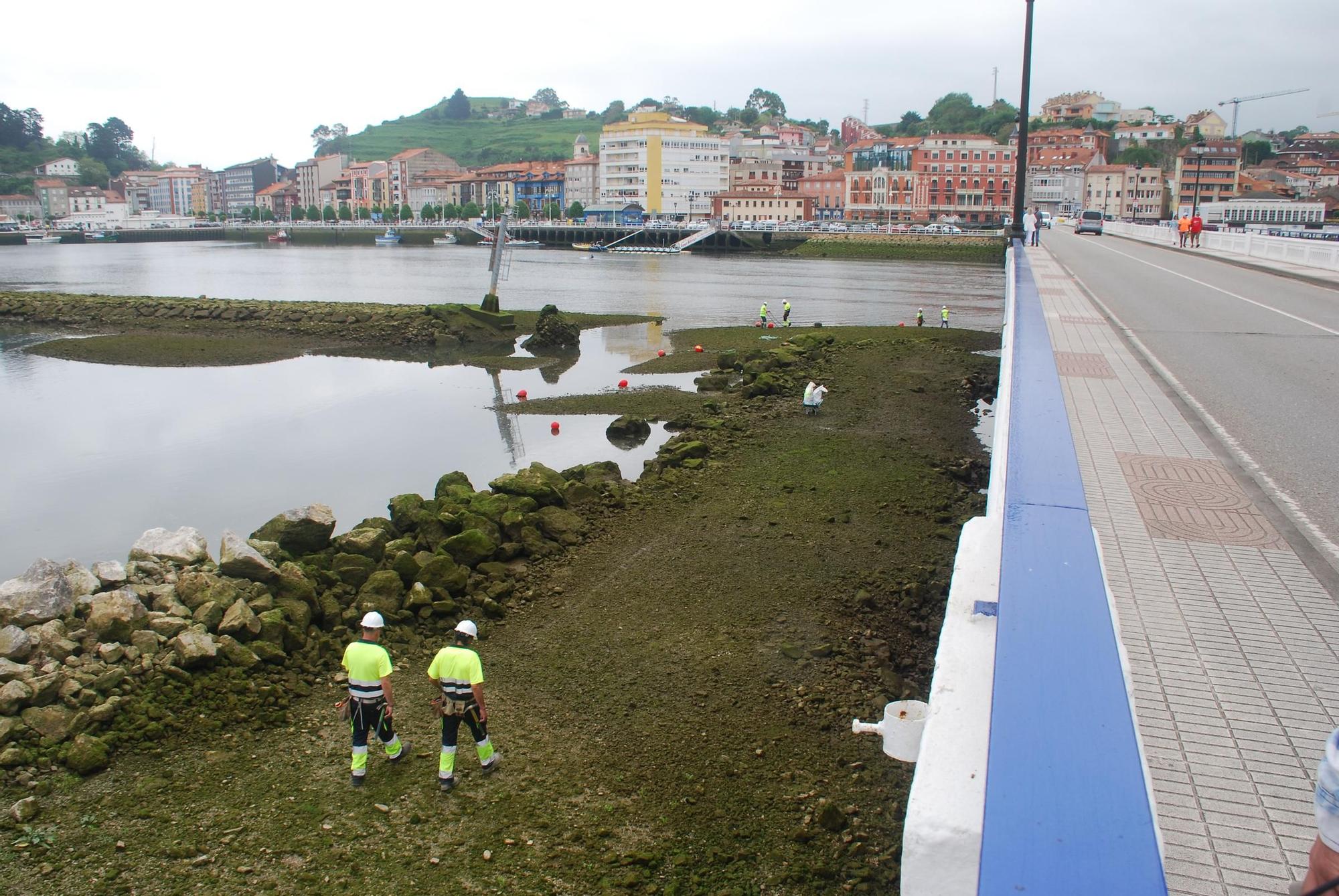 Ribadesella en obras: reanudados los trabajos en el puente y cerrada al tráfico la calle Comercio