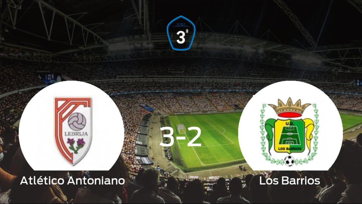 Tres puntos para el equipo local: Atlético Antoniano 3-2 Los Barrios