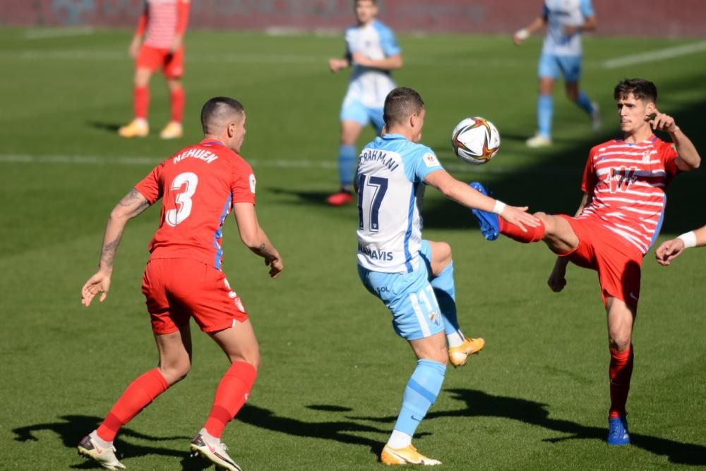 Partido de la Copa del Rey entre el Málaga CF y el Granada.