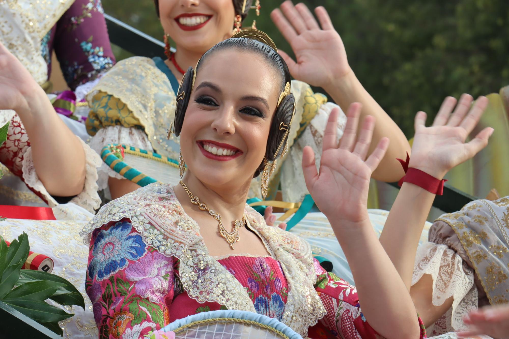 La Batalla de Flores de las candidatas a Falleras Mayores de València