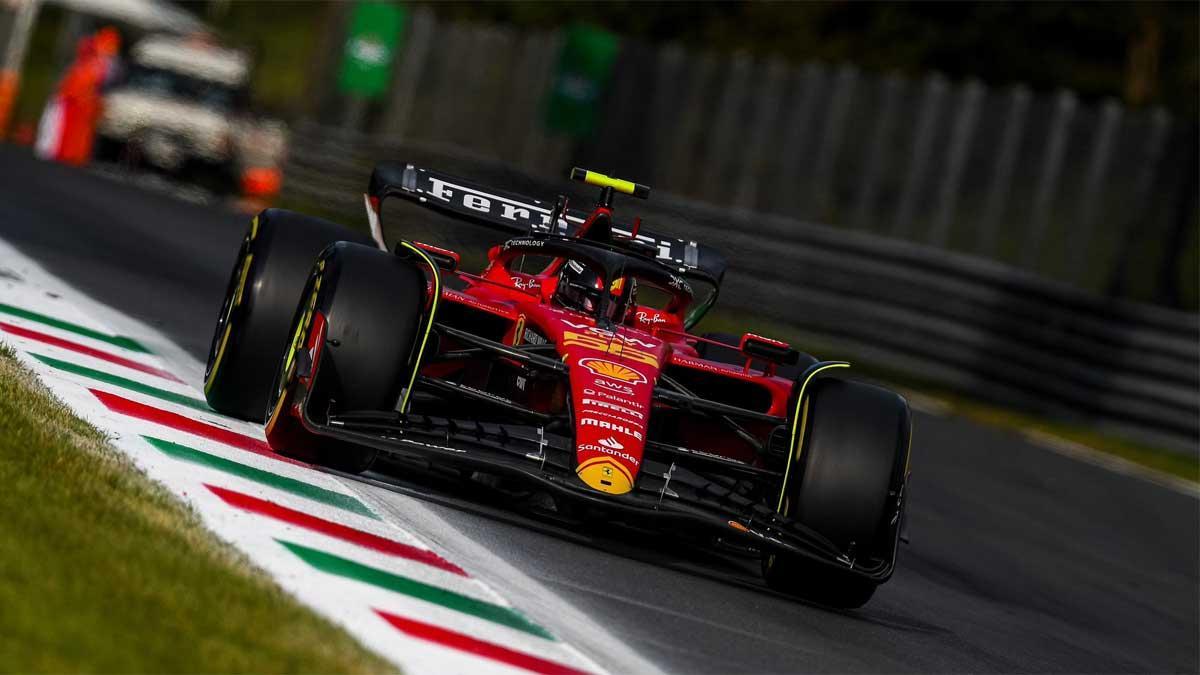 Sainz, en acción en el Autódromo de Monza