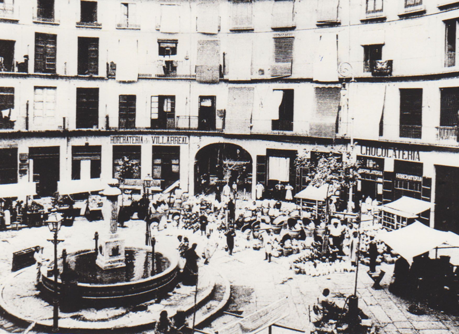 La plaza Redonda antes de su última remodelación