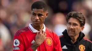 Rashford se marchó lesionado ante el Everton