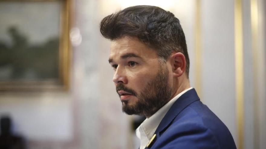 Gabriel Rufián tilda el discurso de Sánchez de &quot;irresponsable&quot;.