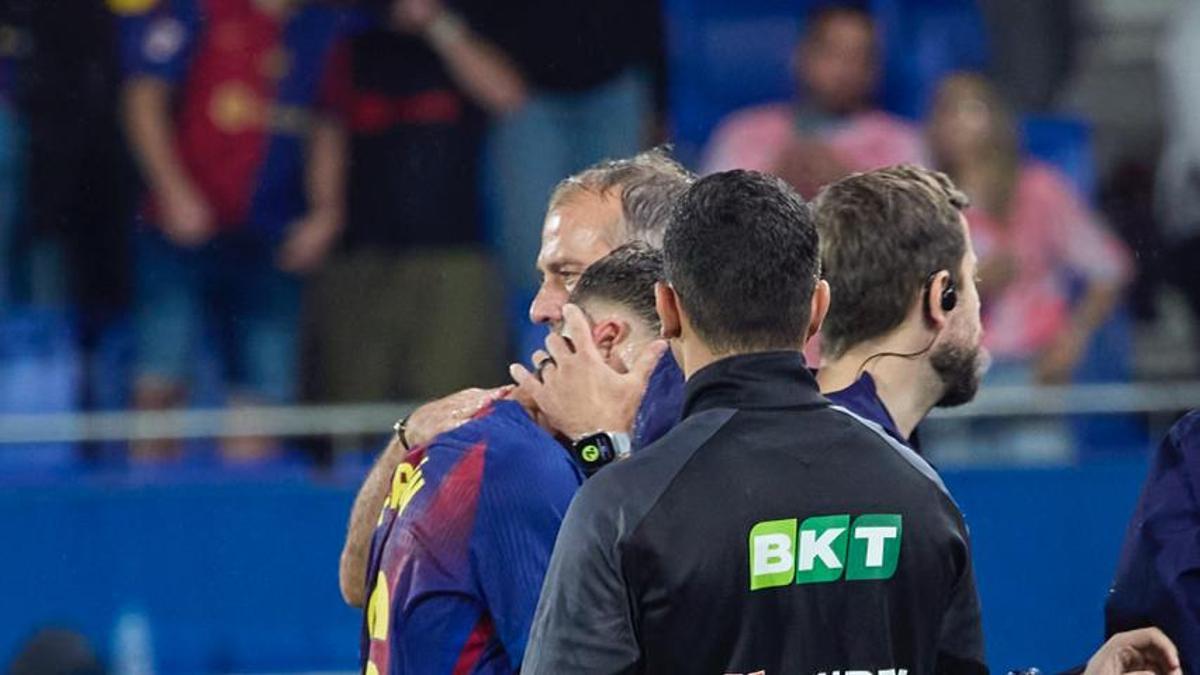 Flick: "Hay que esperar a mañana para saber la lesión de Fermín"