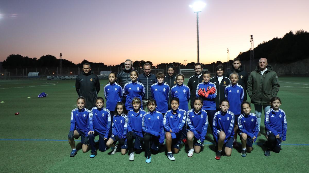 Presentación de la escuela de fútbol femenino del Real Zaragoza.