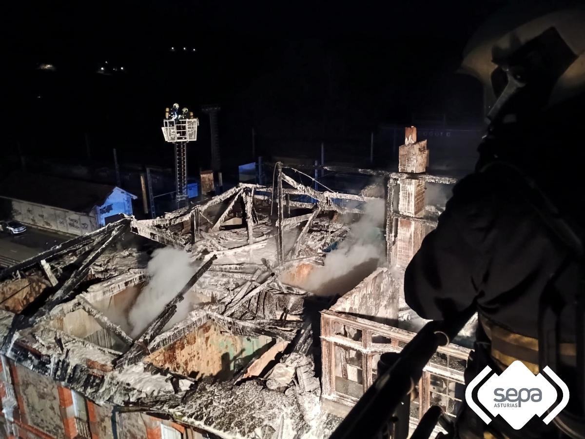 Estado en el que quedó el interior del inmueble.